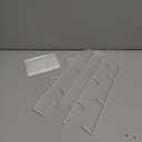 MyGift 2 Pcs Over The Door Hat Organizer, Door Hanger Hat Rack Display Storage, 5 Hooks Heavy Duty, for Coat, Scarf, Purse, White Metal