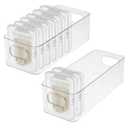 Breastmilk Storage Container, Freezer Flattener Kit, Breastmilk Storage Container, Plastic Storage Bins, Bottles and Breast Milk, Clear Freezer and Fridge Organizer Bins