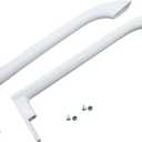 5304486359 5304506469 Refrigerator Door Handle Set Replaces 242059501 242059504 5304497105 5304504507 5304510038 5304510040 4392806 AP6036330 PS11731975 EAP11731975 (White)