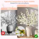 Uieke 24Pcs Silk Cherry Blossom Branches, 39.3in Artificial Cherry Blossom Tree Stems, Fake Plum Blossom Flowers Arrangement for Wedding Home Japanese Decor, White