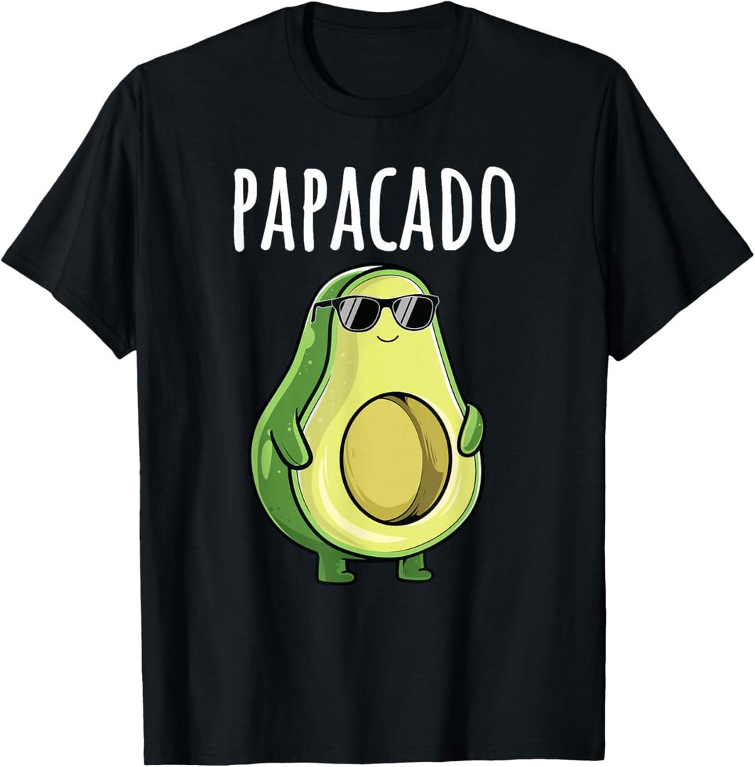 Pregnancy Announcement Shirts Men Dad Funny Papacado T-Shirt, M