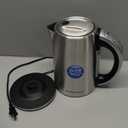 Hamilton Beach 1.7 Liter Temperature Control Electric Kettle, Water Boiler & Heater, Fast Boiling 1500 Watts, BPA Free, Cordless, Auto-Shutoff and Boil-Dry Protection, Stainless Steel (41020R) (1.8 Quarts)