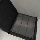 Top Loader Binder, Holds 324 Top Loaders,9 Pocket Top Loader Binders for 3" x 4" Rigid Cards,Top Loader Card Binder for Hard Plastic Top Loaders -Black
