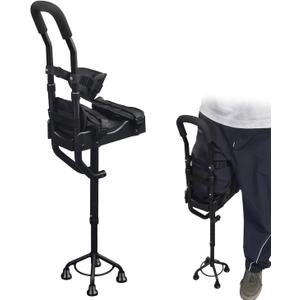 Hands Free Knee Crutch, Knee Crutch Mobility Support for Injury, Disability, Elderly. Replaces Crutches for Adults.Universal for Both Left and Right feet