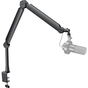 FIFINE Mic Boom Arm, Microphone Stand with Cable Management Channels, Extension Tube, Desk Clamp, Thread Adapter, Fully Adjustable Metal-Built Podcast Mic Arm for Streaming Gaming Recording-BM66T