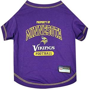 NFL Minnesota Vikings Dog T-Shirt for Pets, Size X-Large. Officially Licensed Pet Shirt with Team Logo, Soft Stretchable Comfort Fit Apparel for Dogs & Cats