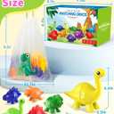 Number Dinosaur Toys for Kids 3-5, Montessori Educational Toys for 3 4 5 Year Old Boy Girl Gifts, Toddler Dino Travel Toy Preschool Learning Activities, Double Sided Dinosaurs Numbers Matching Game