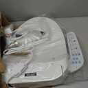 KERDE P30B Bidet Toilet Seat - Dual Control (Side Panel & Remote), Warm Water Wash, Heated Seat, Warm Air Dryer, LED Night Light,Existing Toilets Electric Bidet Elongated Electronic Heated Smart