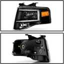 Spyder (xTune) Ford Expedition 2007-2014 Headlights with Light Bar -Black