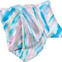 Satin Pillowcase for Hair and Skin,Softer Than Mulberry Silk Pillow Cases 2 Pack, Satin Pillowcases with Zipper, Cooling Pillow Cases Standard Size Set of 2, Light Rainbow Tie Dye