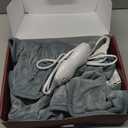 Drewin Weighted Heating Pad for Relax and Calm, Velvet-Soft 7 lbs Electric Lap Blanket for Neck Shoulders Back, Washable Warm Weighted Lap Blanket with 4 Heating Levels, 24" x 29", Grey