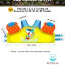 AEOCOO Puddle Float Jumper 20-30-50-60-70 Pounds, Toddler Swim Vest for 1-3-5-6-9 Years Old, Pool Floats with Swimming Arm Floaties Swim Jacket & Water Wings for Kids Swimmies, Boys, Girls, Nios, Fit 1-3-5 Years, 20-30-50 Pounds