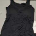 Ninee Women's Tank Top with Built in Bra Ribbed Camisole Summer Scoop Neck Basic Cami Tanks (Black, L)
