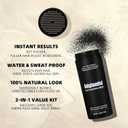 Hair Building Fibers Kit for Thinning Areas, 30g Fiber Powder + 122ml Fiber Hold Spray, Natural-Looking Hair Thickener for Men & Women, Long-Lasting & Fuller Appearance, Medium Blonde