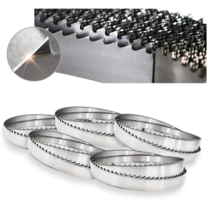 158 Sawmill Blades,5-Pack Sawmill Blades 158 x 1.25 7°/39° for General-Purpose Sawing, High-Density Alloy Steel,Fits Wood-mizer/Norwood/Woodland Mills Portable Sawmills