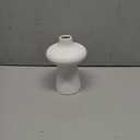 Restaurantware-Table Art Flower Vase 8", 1 Mushroom Decorative Vase - Minimalist, Modern, White Ceramic Piece, Use Fresh Or Artificial Flowers, for Kitchen, Home, Living Room, Office, and More