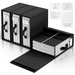 4 Pack Bed Sheet Organizers and Storage, Bed Sheet Organizer, Bed Sheet Storage Organizer, Foldable Sheet Set Organizer for Linen Storage Closet, Sheet Holders, Bedsheet Organizers Box