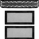 Rayjee Compatible with Air Vent Protective Cover for 2025-2026 Tesla Model Y Juniper-Under-Anti-Blockage, Easy Install (Mesh Front Seat Bottom Covers*2+Rear Center air Vents*1)