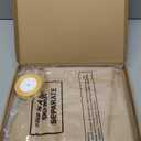 Fullhawl 50 Pcs Flower Bouquet Wrapping Bags 9.8 x 17.9 Inch and 14.2 x 22 Inch Valentine's Kraft Paper Flower Sleeves Floral Bags with Ribbons for Mother's Day Bouquet Wedding Birthday (Kraft)