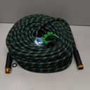Non-Expandable Garden Hose 125 FT, Heavy-Duty & Flexible Water Hose with 10-Function Nozzle, Kink-Free & Leak-Proof Design, Ultra Lightweight Portable Yard Hose for Lawn, Car, Outdoor Use