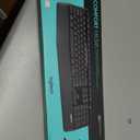 Logitech MK345 Wireless Keyboard and Mouse Combo with Palm Rest, 2.4 GHz USB Receiver, Compatible with PC, Laptop, Black