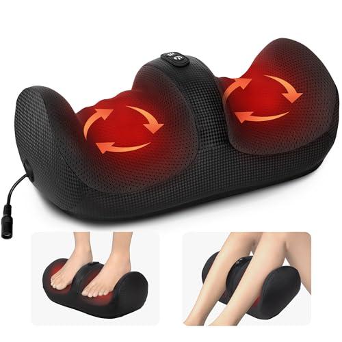 Medcursor Foot Massager with Heat - Foot and Calf Massager with Massage Roller, Deep Massage for Plantar Fasciitis, Pain Relief, Neuropathy, Relax for Home or Office Use (Not Cordless)