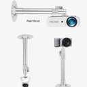 2-Be-Best Projector Mount,14-24in / 37-62cm Projector Ceiling Mount Extendable Ceiling Projectors Mounts Adjustable Angle 360 Rotation Drop Ceiling Projectors Mounts Silver