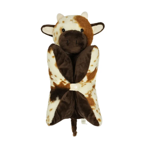 PINKPEACH 15’‘ Cute Cow Stuffed Animal Pillow - Washable Plush Toy for Kids & Adults, Multi- Purpose Plush Pillow for Sleep, Play, Travel & Decor, Gift for Boys & Girls Age3+