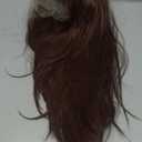 cuiud Chocolate Brown Lace Front Wig 13x4 HD Glueless Brown Wigs Pre Plucked for Beginners Synthetic Lace Front Wig for Women Long Layered Wave Wig 26inch