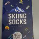 Mens Socks - Funny Skiing Socks for Men - Christmas Gift, Ski Accessories, Ski Lover Gifts, Stocking Stuffers for Skiers, Funny Gifts, Skier Present, Idea Gift For Men