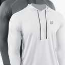 NELEUS Men's Dry Fit Athletic Shirt Workout Running Long Sleeve Shirts with Hoods, XL