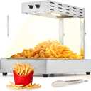 Dyna-Living French Fry Warmer - 3 Level Adjustable Height French Fry Warmer Commercial 10L Countertop French Fries Heat Lamp Commercial Food Heating Lamp for Food Truck Chips Buffet Restaurants 500W