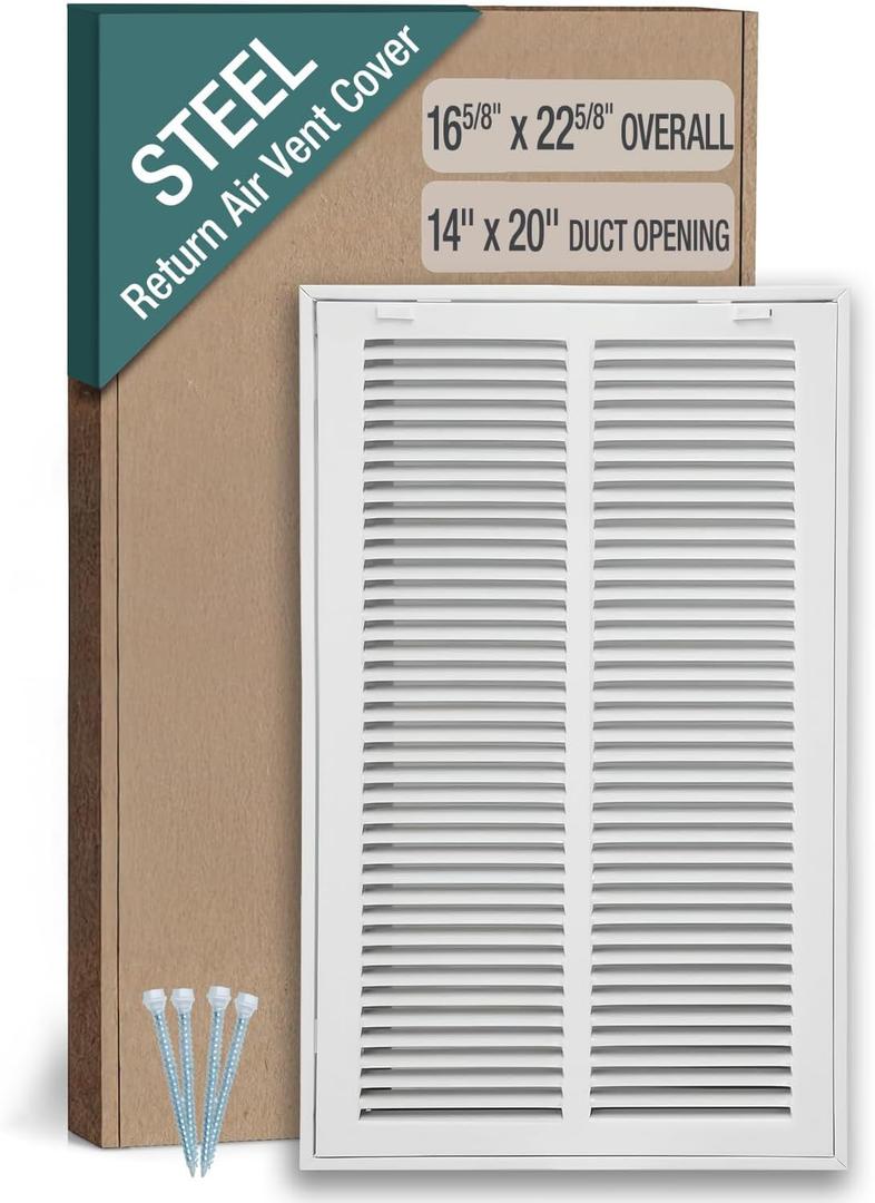 Return Air Filter Grille Vent Cover for 14 x 20 Inch Duct Opening