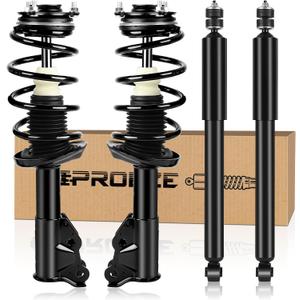 PROEZE Front and Rear Strut Assembly for 2006-2011 Civic, Shock Absorber with Coil Springs Replace 172286,172287,5609 * 2, 4PCS