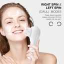 UMICKOO Electric Facial Cleansing Brush, 2-Way Rotating Face Scrubber for Daily & Deep Cleaning, 3 Modes, 5 Brush Heads, Rechargeable, IPX7 Waterproof for All Skin Types