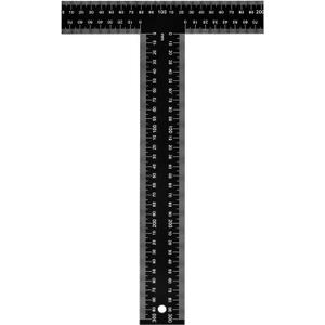 T Square Ruler - 12 inch Metal T Ruler for Drafting, Architecture, Engineering & Art | Precision Dual-Scale (Inch & MM) - Tee Ruler, Scale Ruler