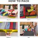 Large Packing Cubes for Travel - 5pc Packing Cubes for Suitcases - Lightweight Luggage Organizer Bags (Non-Compression)