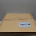 LEDIARY 20 Inch Caged Ceiling Fans with Lights, White Flush Mount Ceiling Fan with Remote, Low Profile Bladeless Ceiling Fan Light Fixture for Bedroom, Kitchen, Dining Room-White Gold Color (Large)