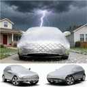 Hail Protector Car Cover Custom Fit for SUV Jeep-Length (181 to 205In) Outdoor Anti Hail Car Covers Waterproof All Weather with Wind Straps for Snow Rain Dust Protection