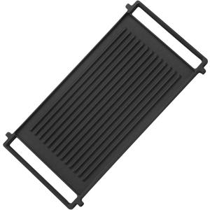 WB31X24998 Gas Stove Griddle Plate, griddle Replacement Parts, Heavy Duty Cast Iron Reversible/Grill Combo for GE Stove (Black)