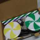 Lollipop Christmas Pathway Lights Outdoor, 6 Pack 29 Inch 160 LED Pathway Markers Lights with Stakes, Lighted Candy Cane with 8 Light Modes for Xmas Walkway Decor(Multicolor)