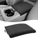 KBH Center Console Armrest Cover for Ford F150 2004-2010, Middle Console Lid Protector Interior Accessories, Polyester Fabric, Washable, Anti-Scratch, Black (Fits Jump Seat Only)