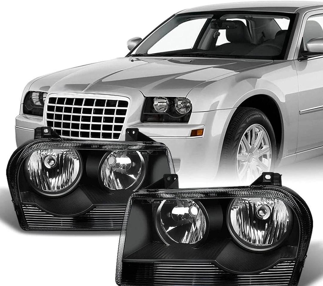 Headlights Compatible with 2005-2010 Chrysler 300