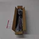 2 Pack Black Curtain Rods for windows 32 to 48 inch, 5/8 inch Splicing Heavy Duty Metal Curtain Rod Set with Brackets