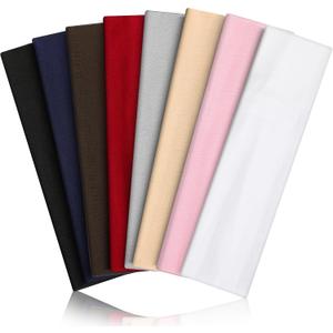 Headbands for Women 8PCS, Summer-Exclusive Elastic Non Slip Hair Head Bands
Sweatbands head bands for women's hair, Soft Running Fashion Headband for Men & Women for Working Out, Travel, Daily Use