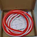 3/4 Inch Flexible Quarter Round Molding, Peel and Stick Rubber Floor Trim, Quarter Round Trim with 3m Tape, Self-Adhesive Bathtub Trim Molding (White)