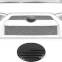 JWWY Car Emblem Vehicle Badge Automotive Emblem Logo Cover Trim Fit for Toyota Series, for Camry, RAV4, Corolla, Tacoma, Highlander, 4Runner Series Exterior Accessories Big Black US Flag(4.21*6.02)in