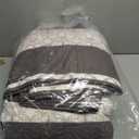 Oversized King Bedspread 120x120, 100% Cotton Extra Large Quilt, Farmhouse Botanical Pattern, Reversible Lightweight Comforter Bedding Set with 2 Pillow Shams, Brown/Coffee