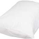 Amazon Basics Queen Pillowcase with Zipper, 100% Cotton Hypoallergenic, Pillow Protector, White (31 x 21 Inches), Pillows Not Included