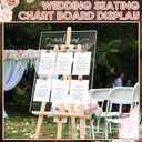 Briwooody Wedding Seating Chart Board Display 24x18 Welcome Please Find Your Seat Acrylic Table Seating Chart Board for Wedding Reception Display(Clear)